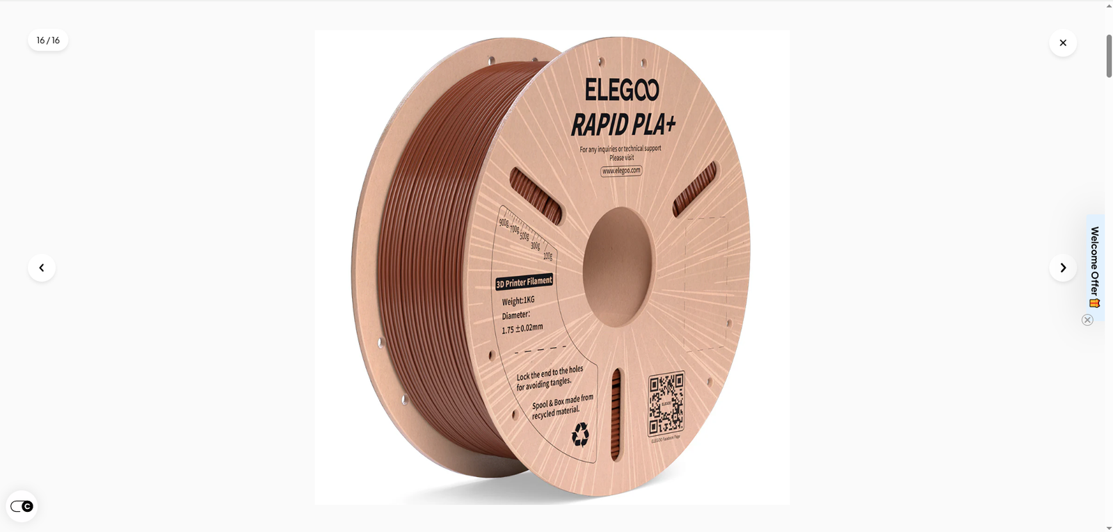 Elegoo Rapid PLA Plus Brown