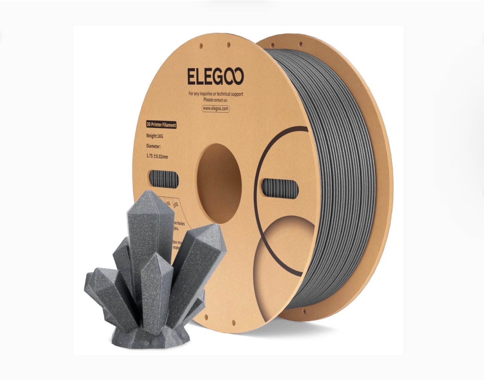 Elegoo PLA Sparkle Dark Grey