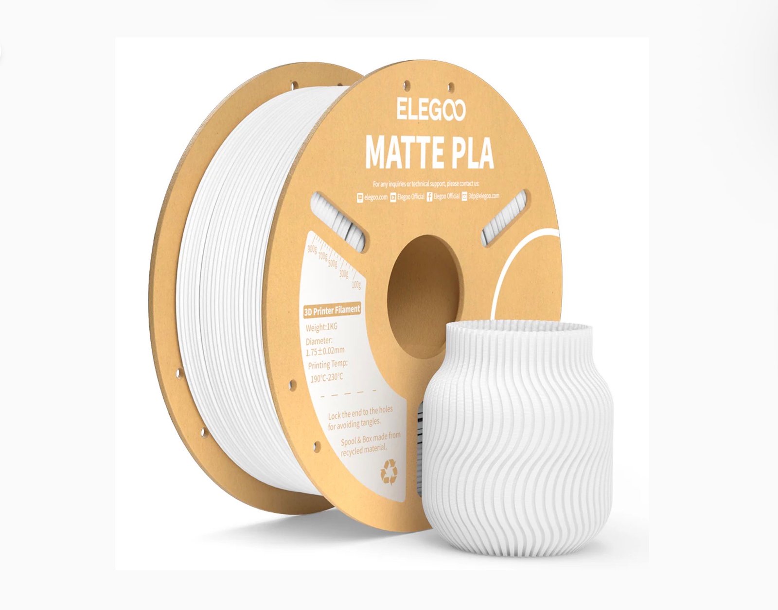 Elegoo PLA Matte White