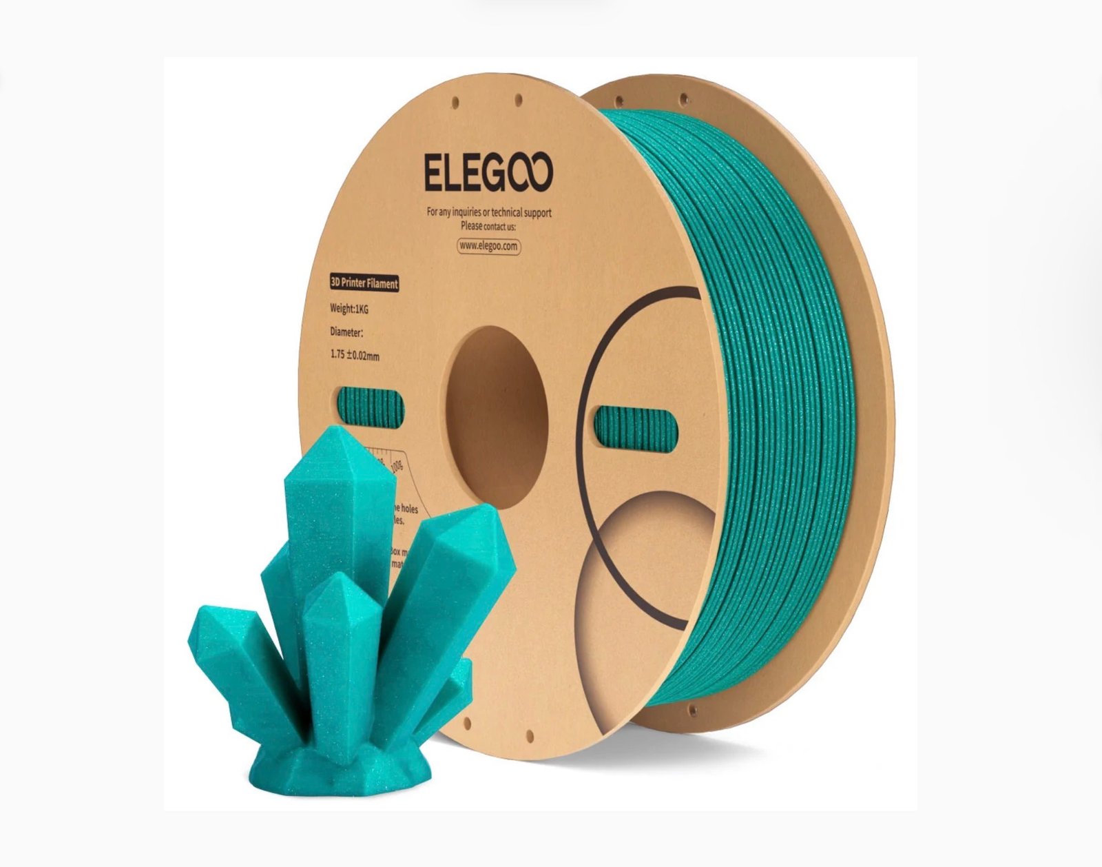 Elegoo PLA Sparkle Turquoise