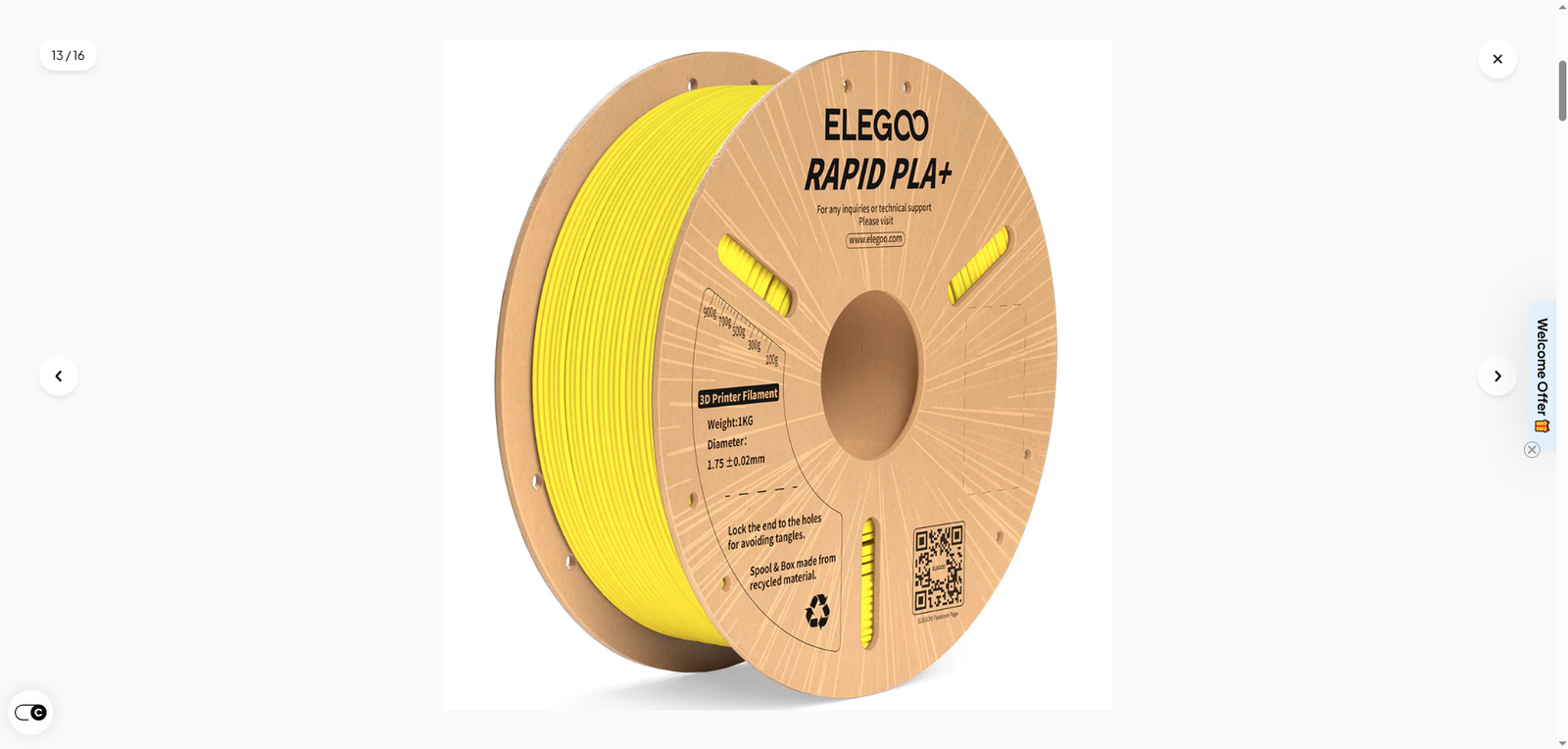Elegoo Rapid PLA Plus Yellow