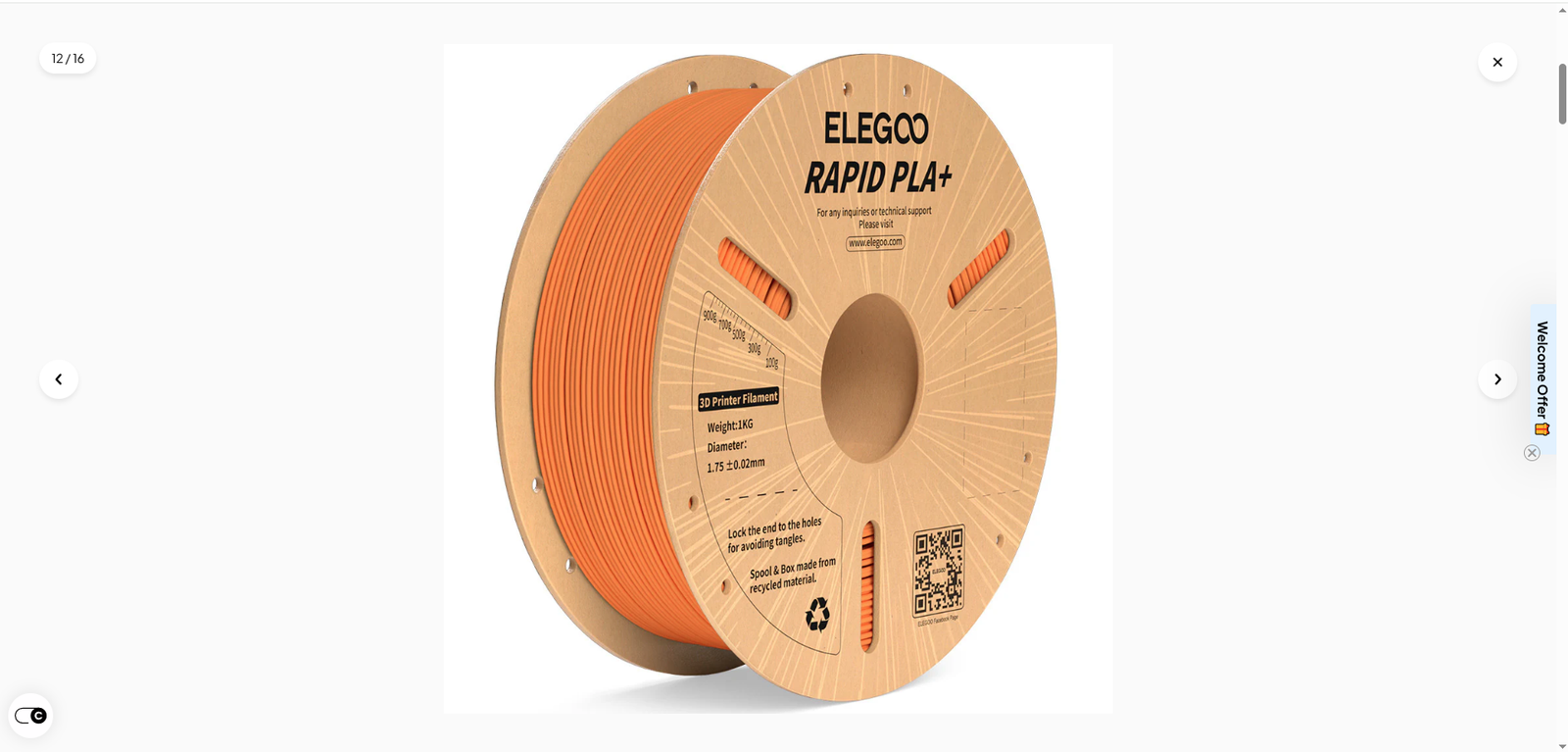 Elegoo Rapid PLA Plus Orange